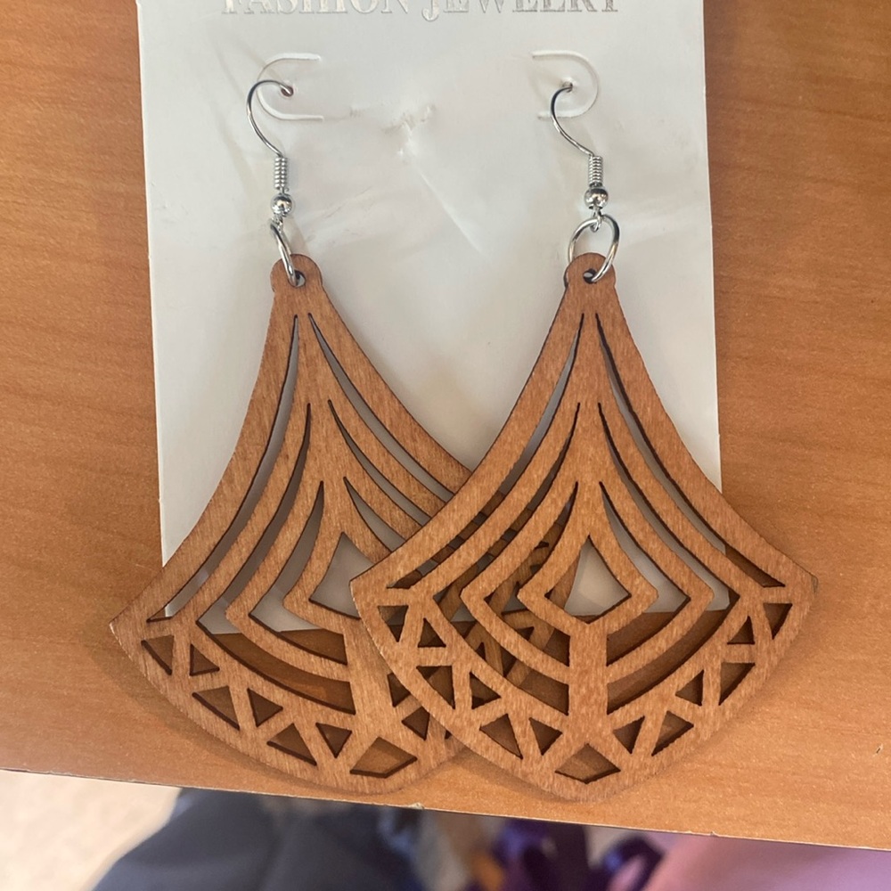 Wooden earrings